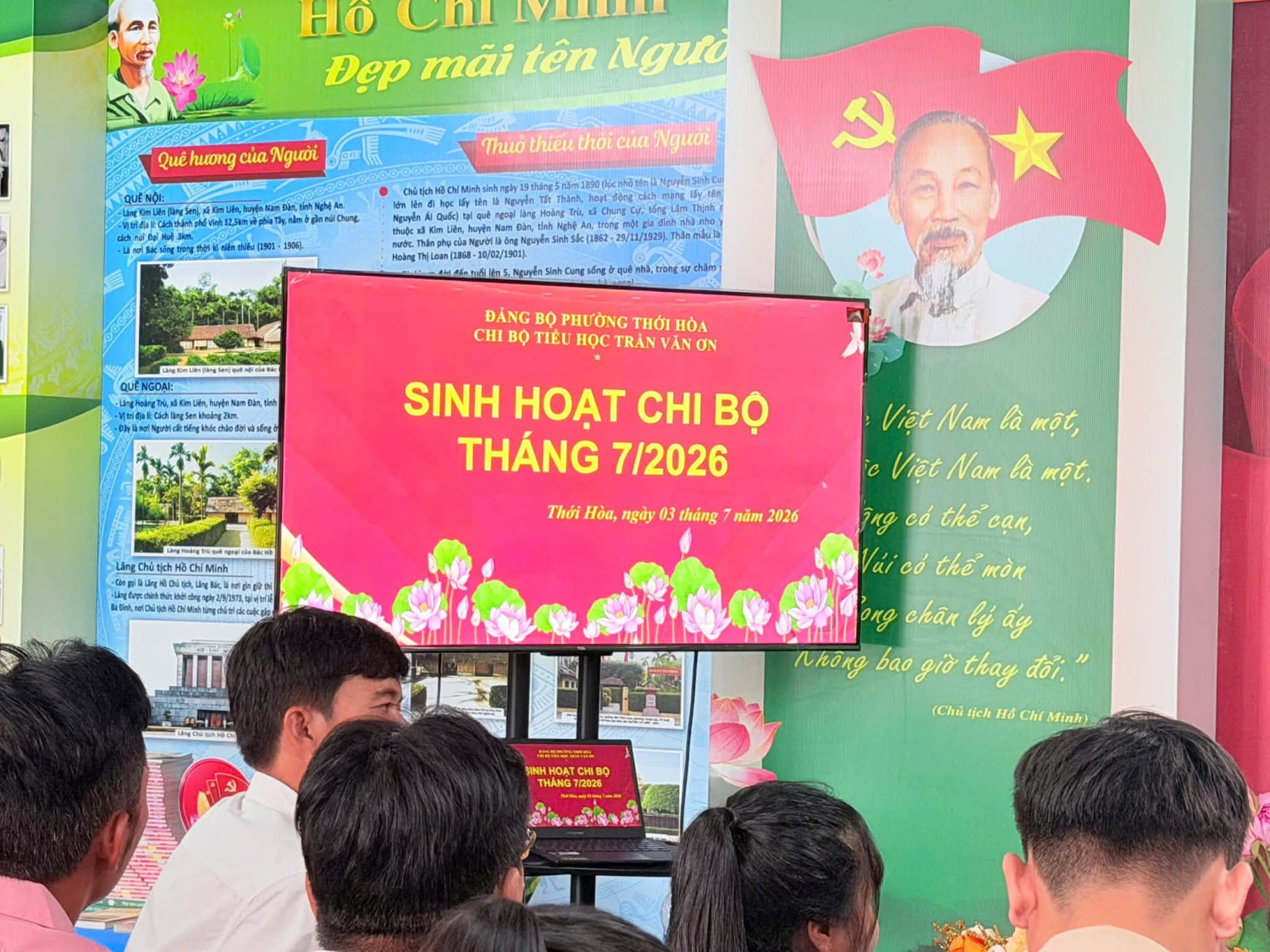 SINH HOẠT CHI BỘ THƯỜNG KỲ THÁNG 7/2026